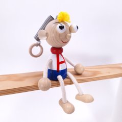 Hurvinek - wooden bouncing figure