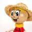 Ladybird with hat - wooden figure on spring