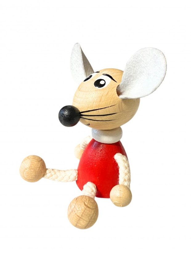 Mouse - wooden magnet