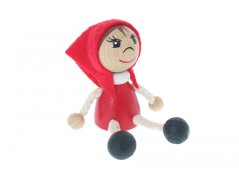 Little Red Riding Hood - wooden magnet