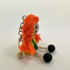 Mary the redhair girl - wooden keyring