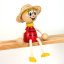 Ladybird with hat - wooden sitting figure