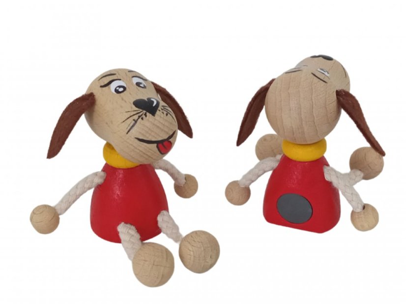 Doggy - wooden magnet