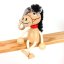 Natur horse - wooden figure on spring
