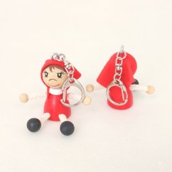 Little Red Riding Hood - wooden keyring