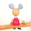 Lady Mouse - wooden sitting figure