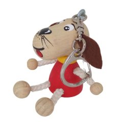 Doggy - wooden keyring