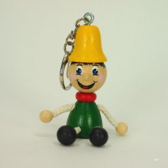 Pinocchio - wooden keyring