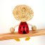 Ladybird with hat - wooden sitting figure